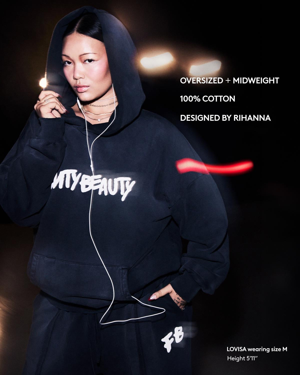 Fenty Beauty Oversized Unisex Hoodie — XS
