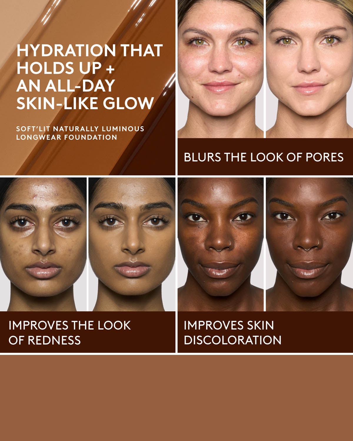 Soft'lit Naturally Luminous Longwear Foundation — 185