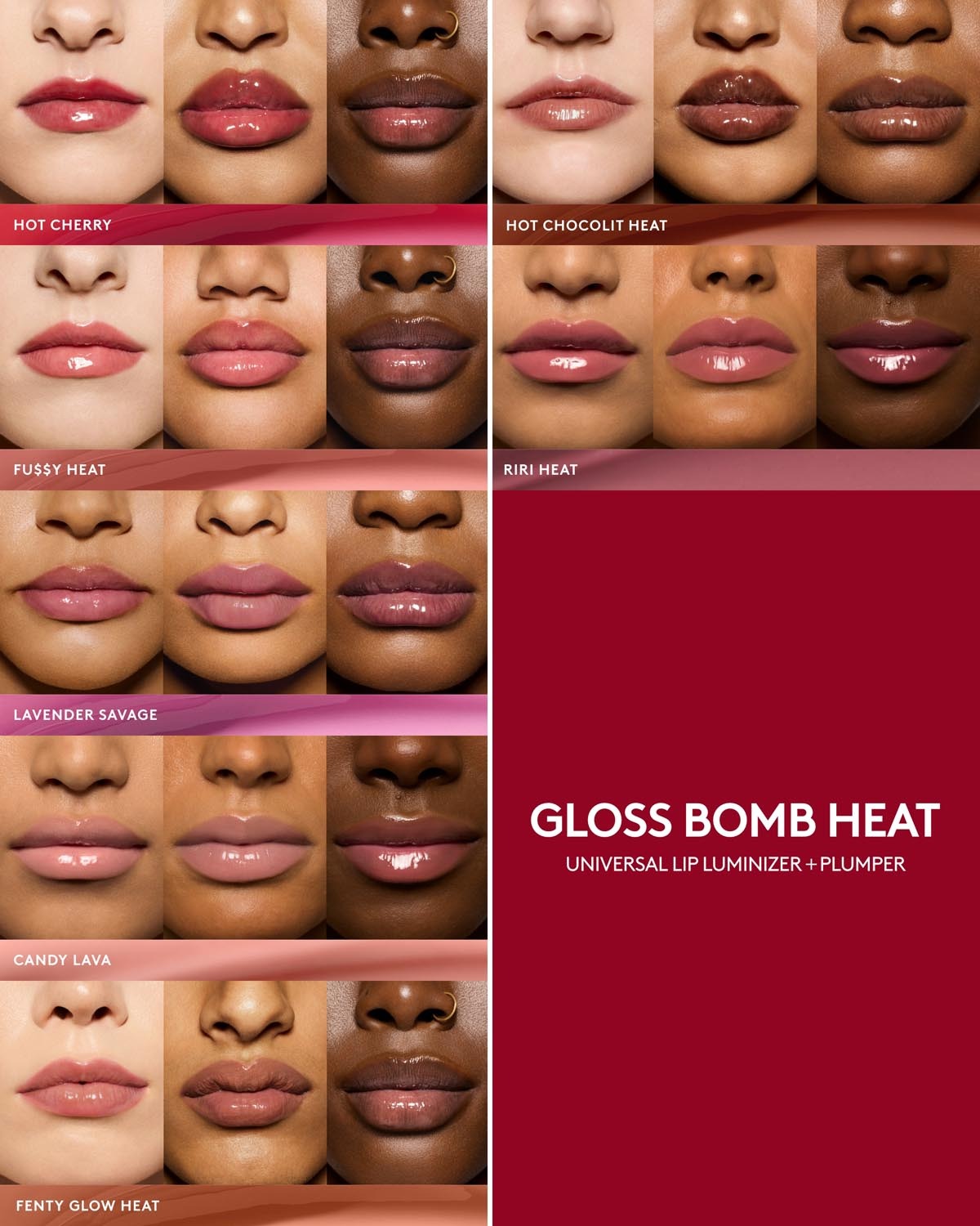 Gloss Bomb Heat Universal Lip Luminizer + Plumper — Hot Chocolit Heat