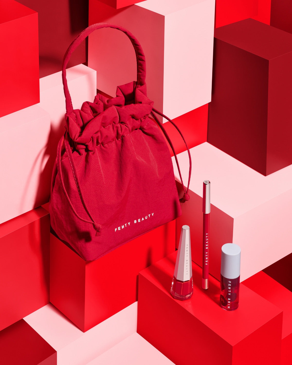 Cherry Mouth 3-Piece Lip Set + Pouch