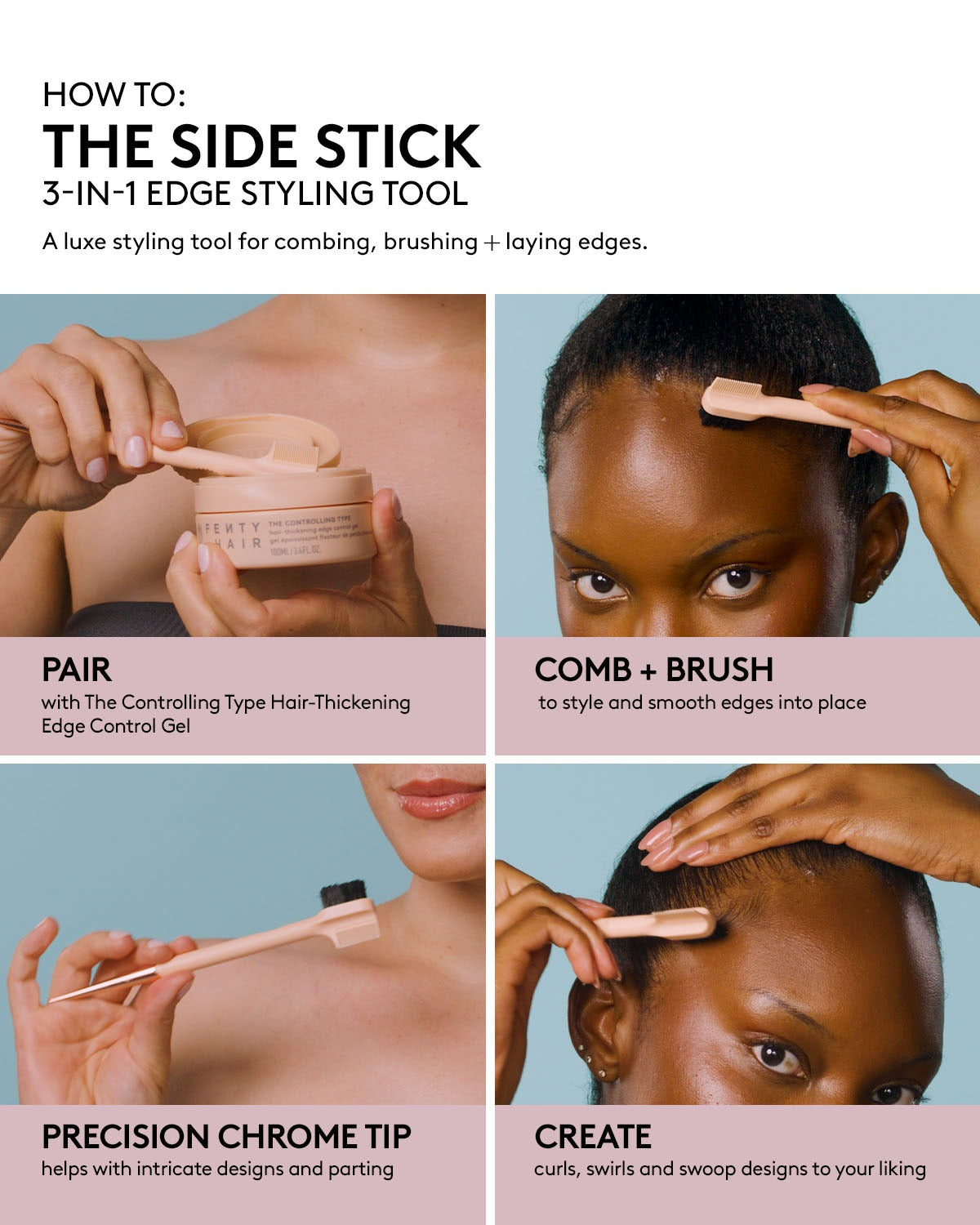 The Side Stick 3-in-1 Edge Styling Tool