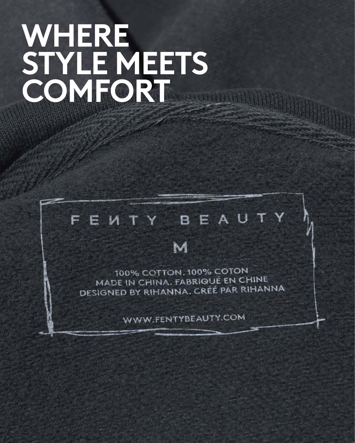Fenty Beauty Oversized Unisex Hoodie — XS