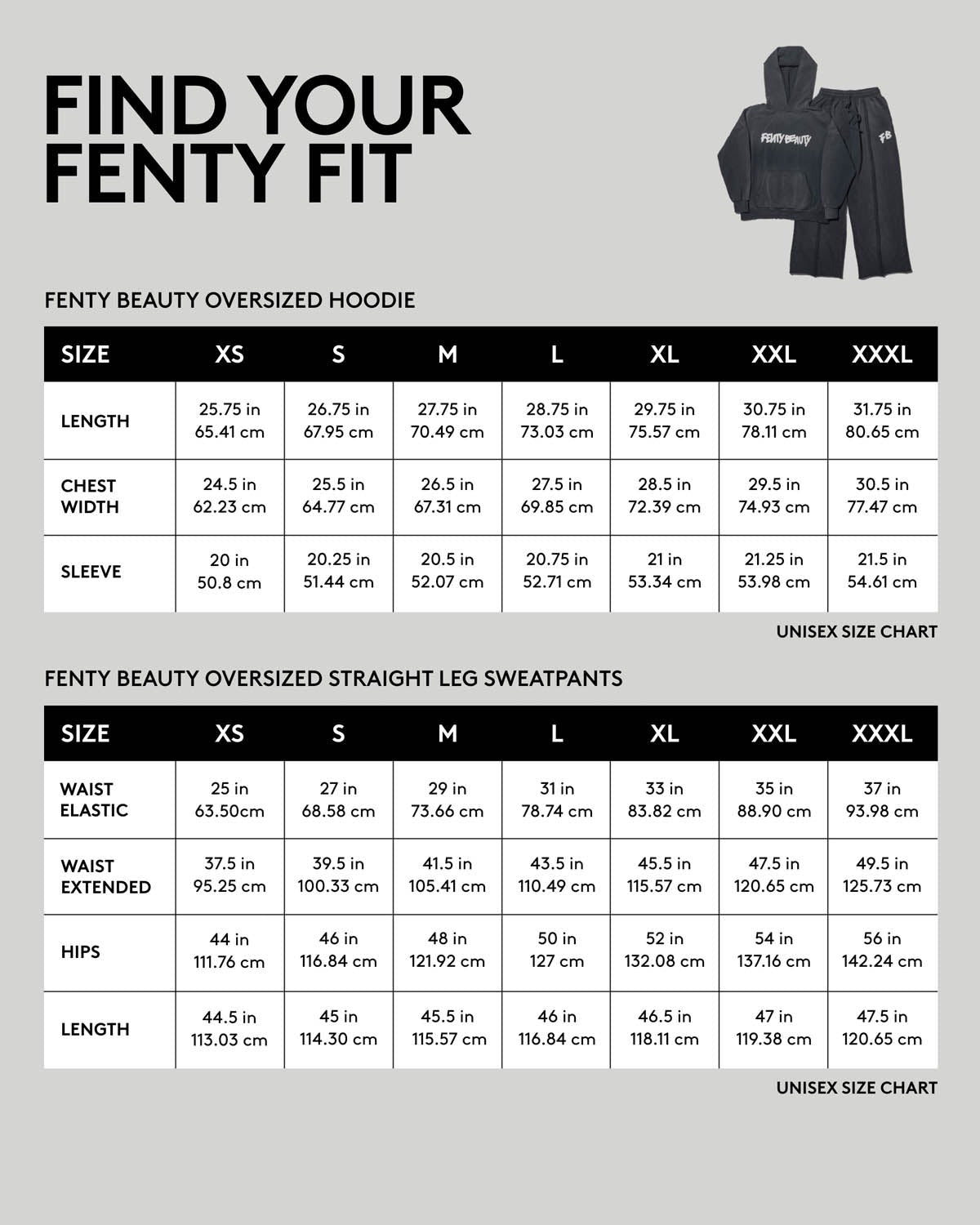 Fenty Beauty Oversized Unisex Hoodie — XS