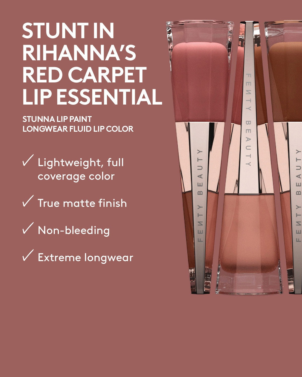 Stunna Lip Paint Longwear Fluid Lip Color — Unbutton