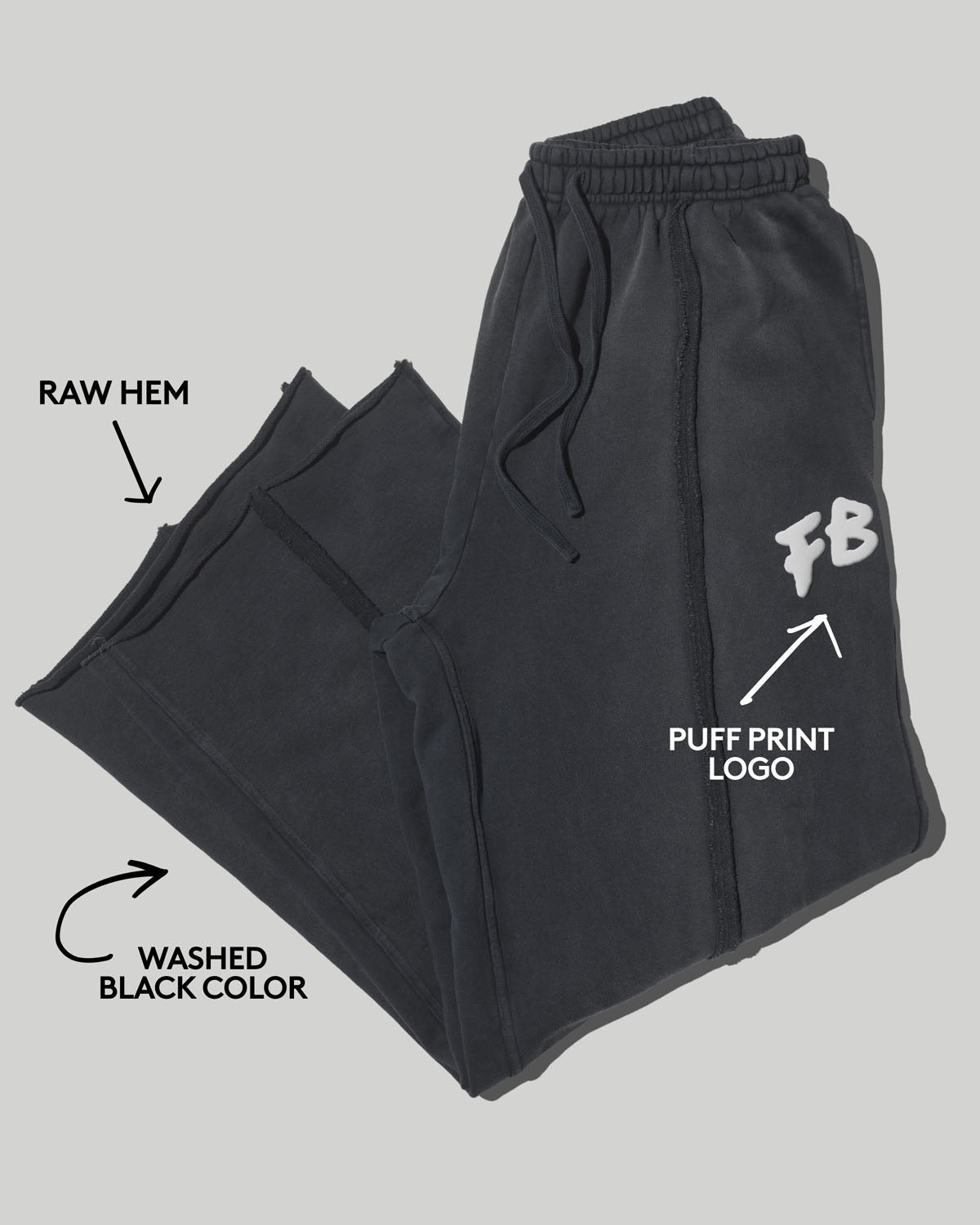 Fenty Beauty Oversized Unisex Straight Leg Sweatpants — M