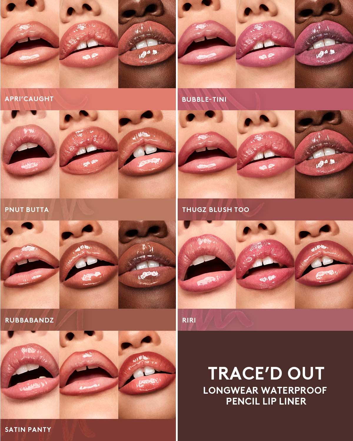 Trace'd Out Longwear Waterproof Pencil Lip Liner — Pnut Butta