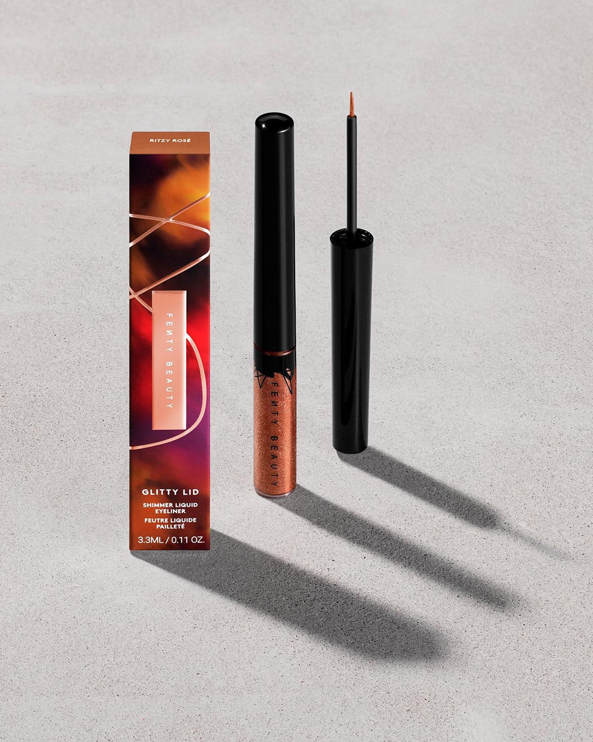 Glitty Lid Shimmer Liquid Eyeliner — Bronze All Ova Collection: Ritzy Rose